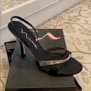 Rhinestone evening sandals